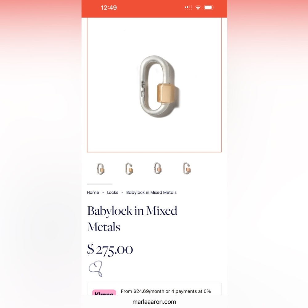 Mixed Metal Babylock Bracelet